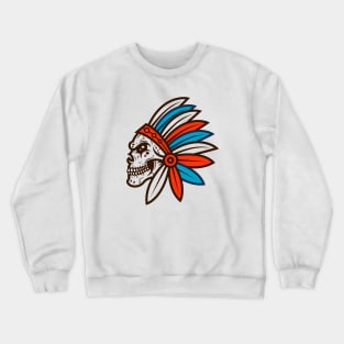 Tribal Skull Crewneck Sweatshirt